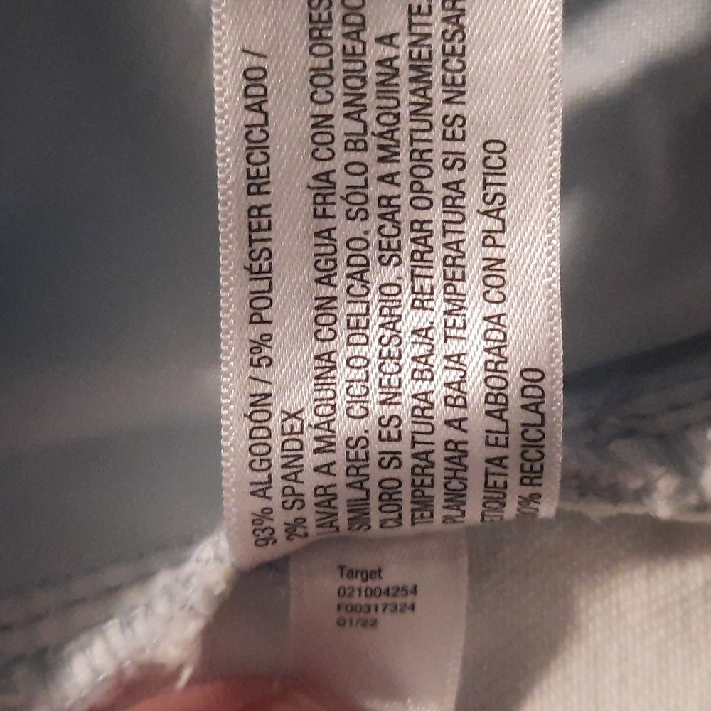 AVA VIV Tye Dye Midi Denim Shorts Raw Hem 24W NWT - Picture 7 of 9